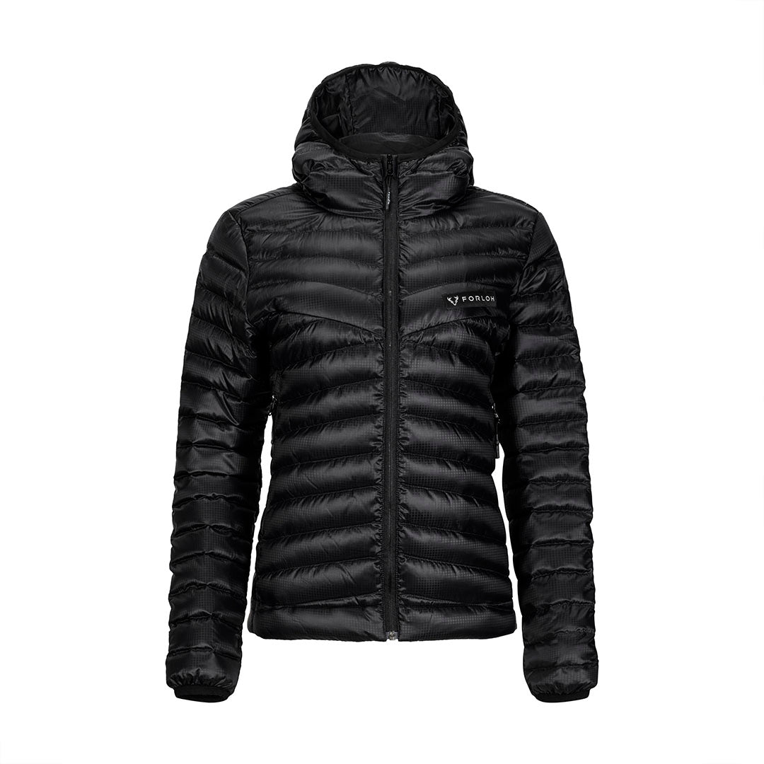 Women's ThermoNeutral Down Hooded Jacket by FORLOH