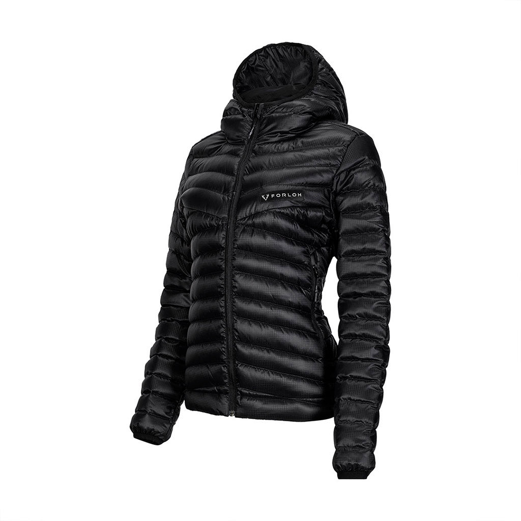 Women's ThermoNeutral Down Hooded Jacket by FORLOH