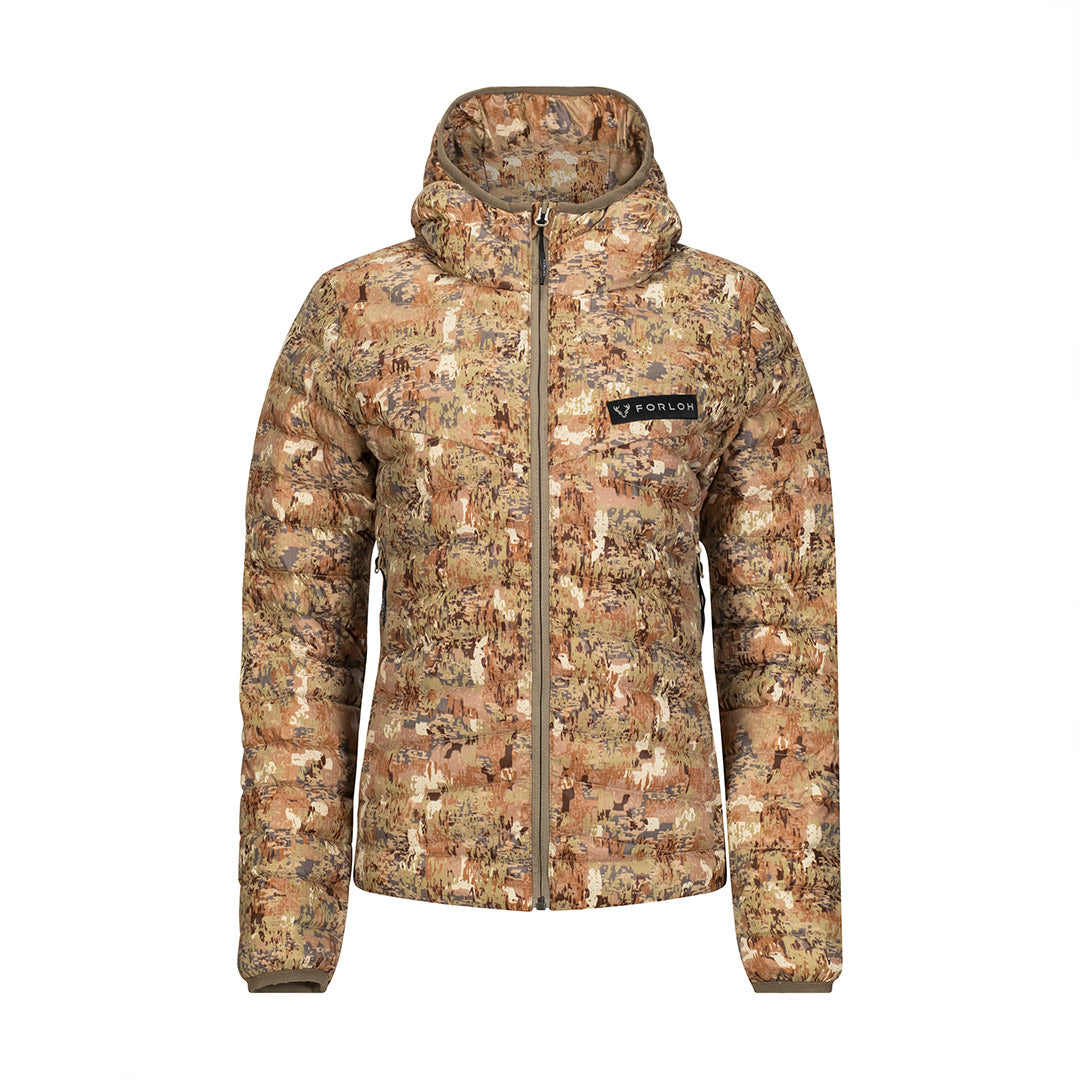 Women's ThermoNeutral Down Hooded Jacket by FORLOH