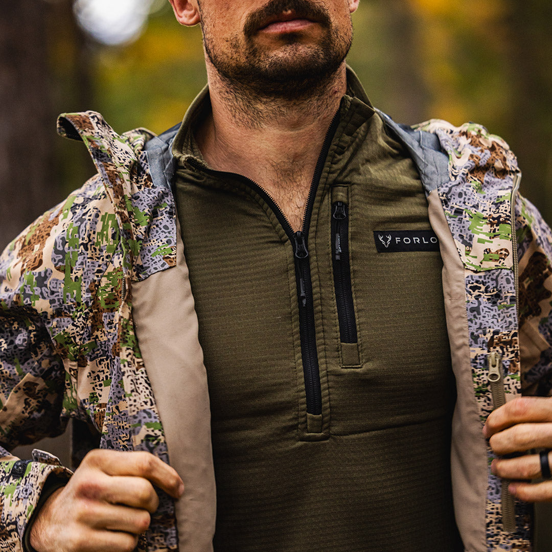 Men’s Polartec® Power Grid™ Half-Zip Midlayer by FORLOH