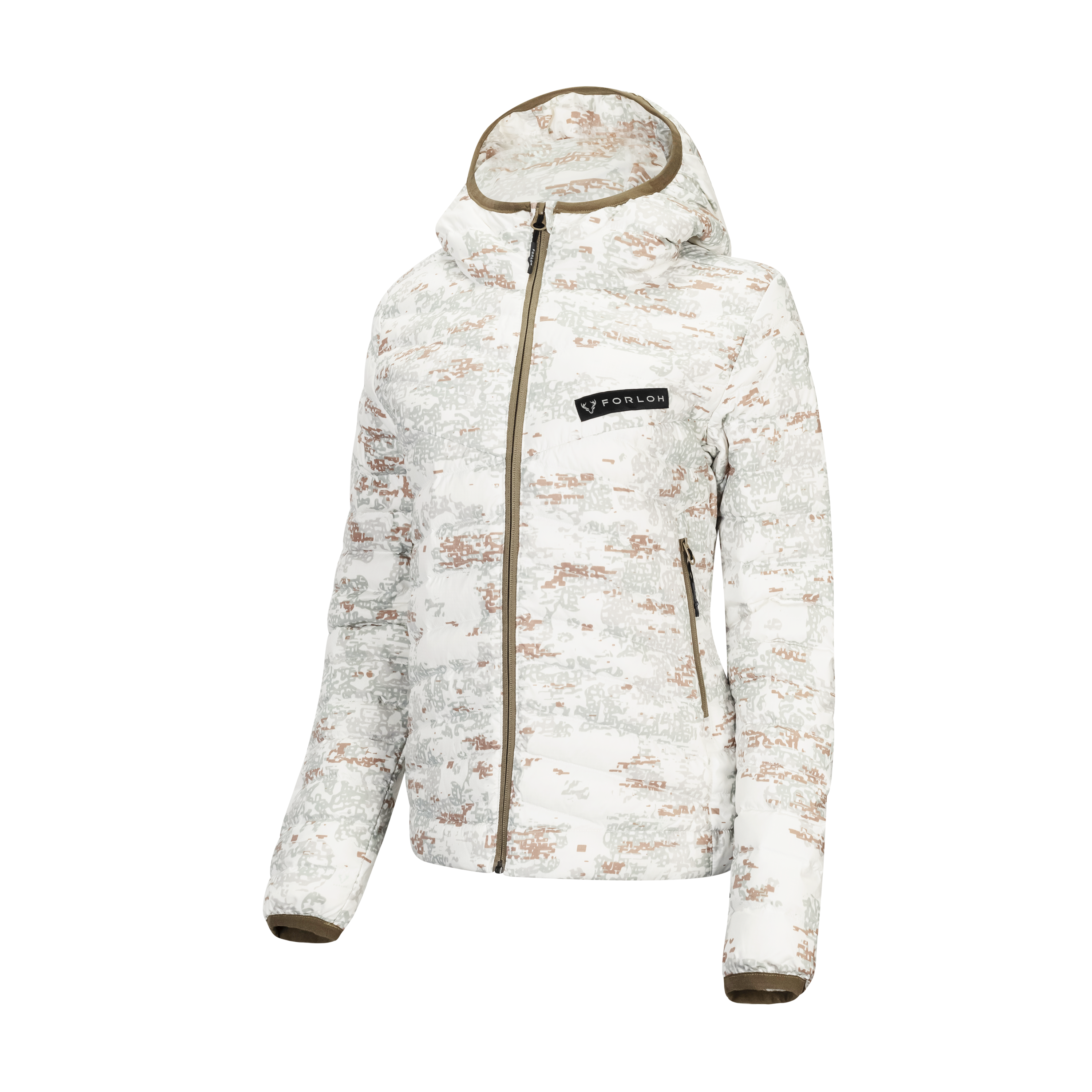 Women's ThermoNeutral Down Hooded Jacket by FORLOH