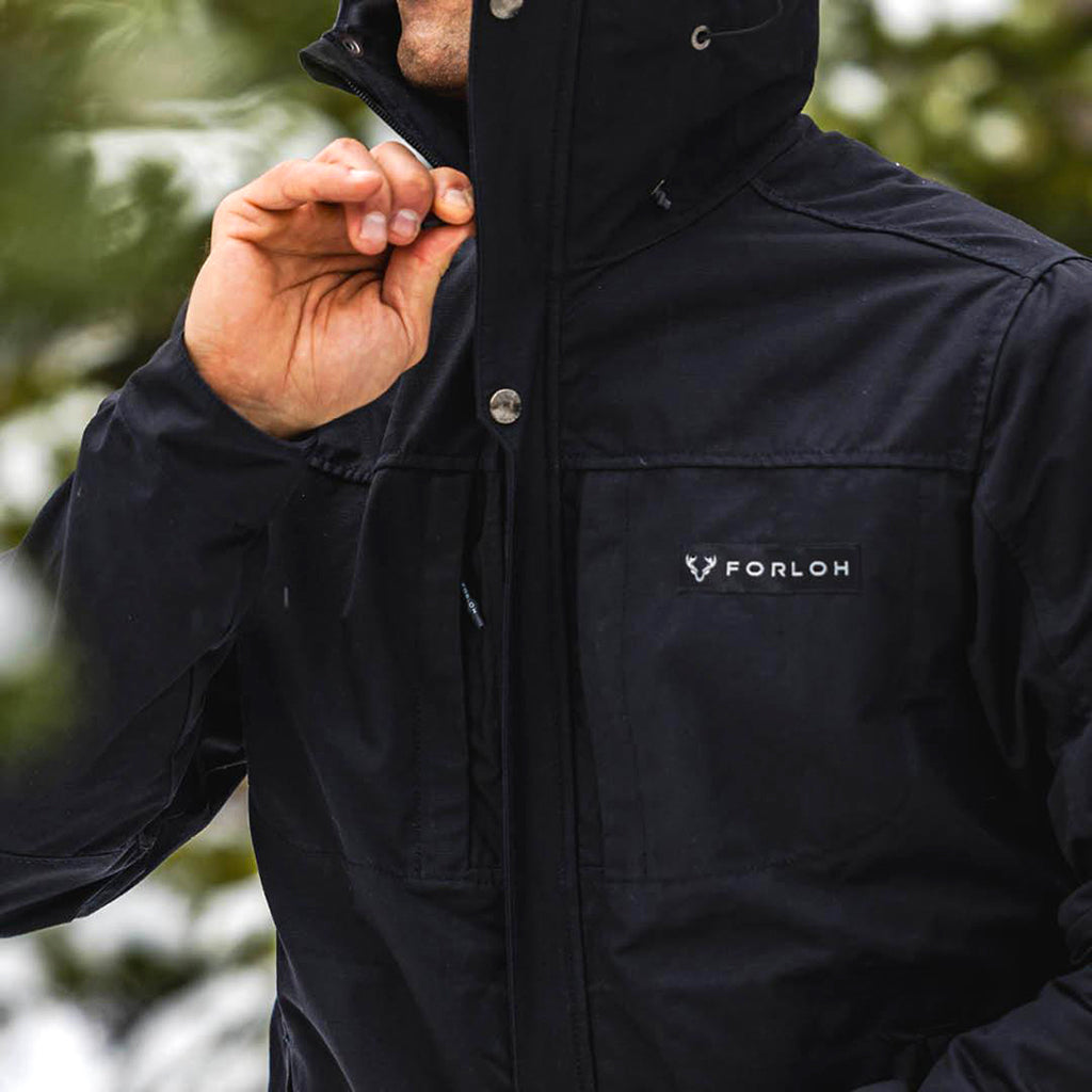 Men's Brush to Mountain Waxed Cotton Jacket by FORLOH