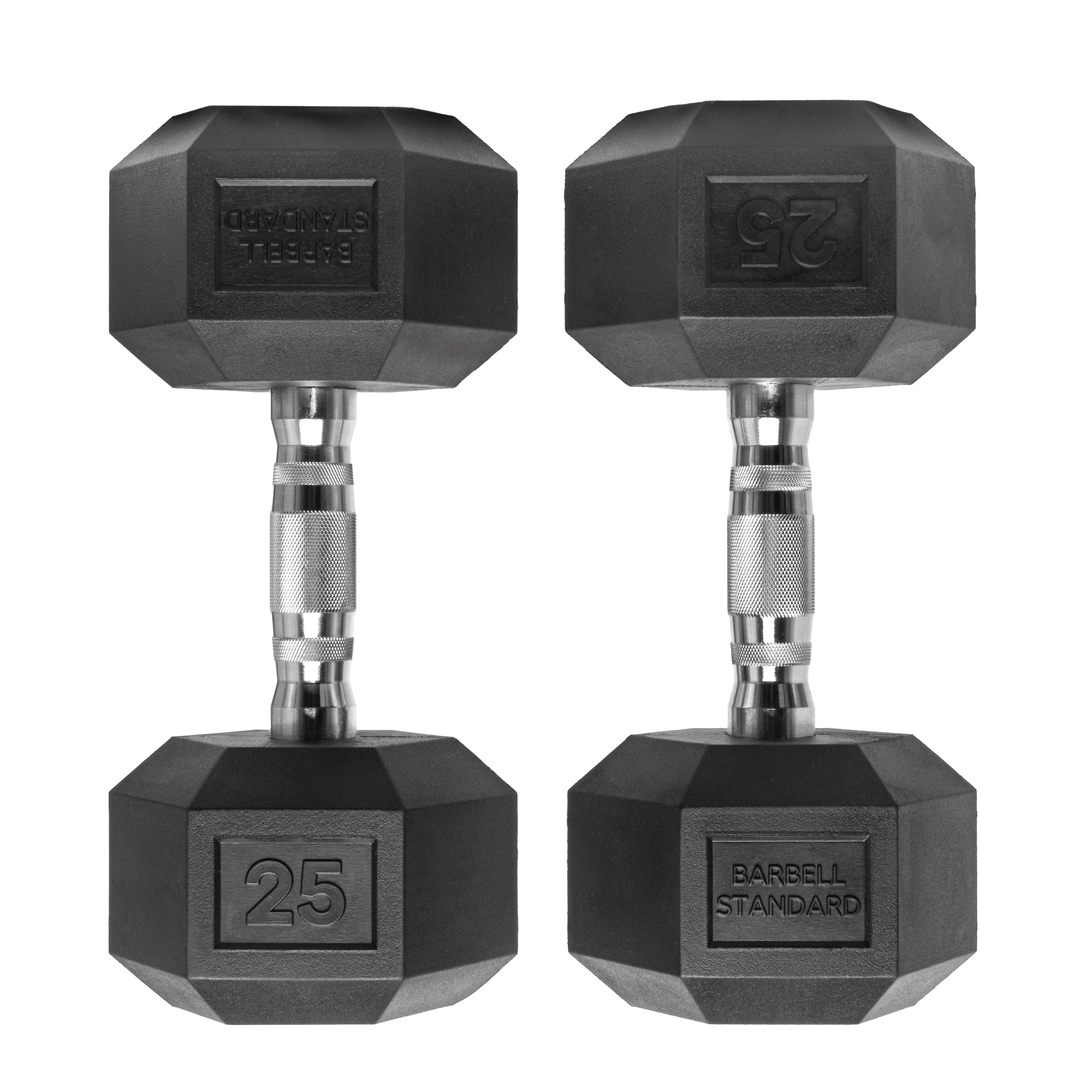 Barbell Standard Rubber Hex Dumbbells - view 1