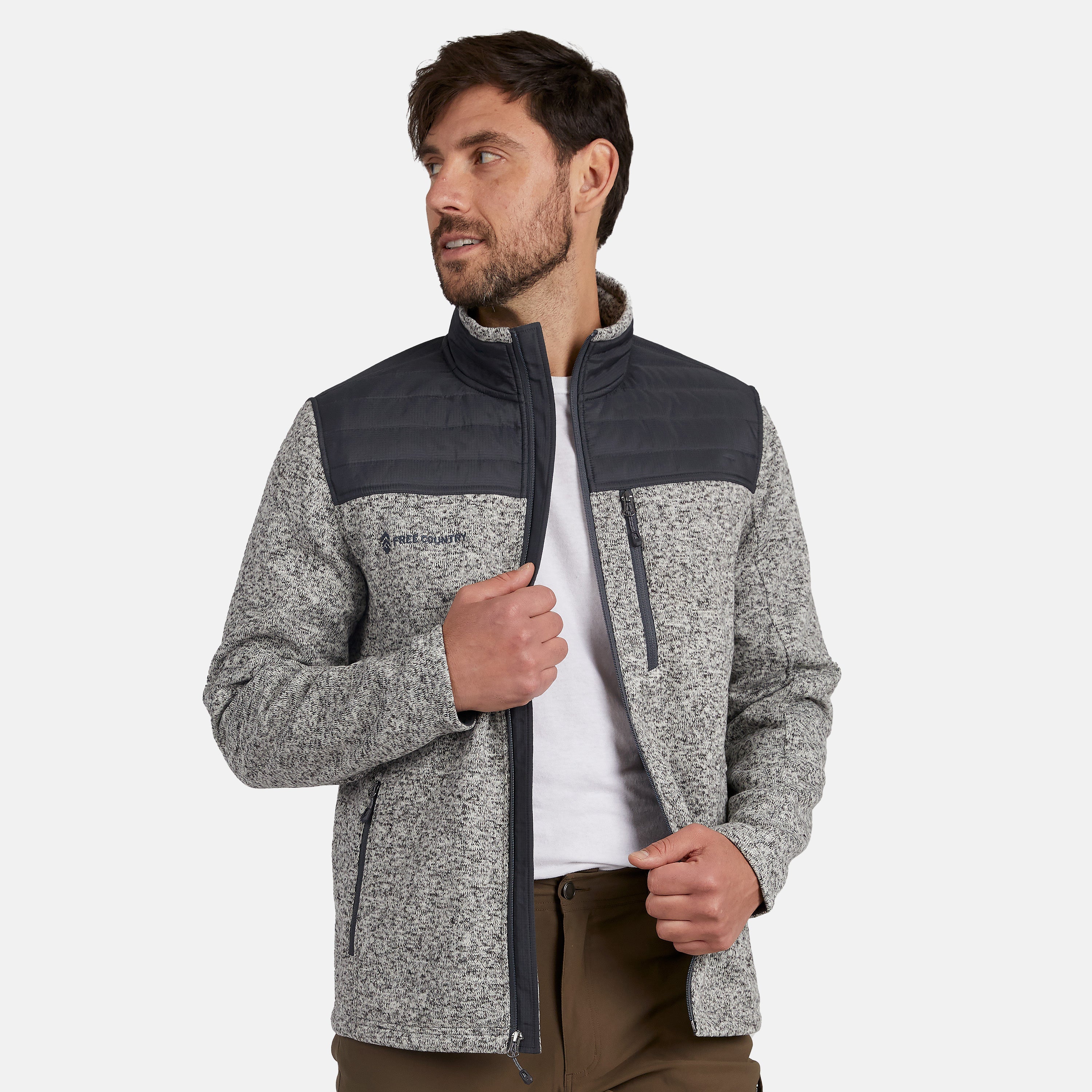Free Country Men's Frore Knit Fleece Jacket