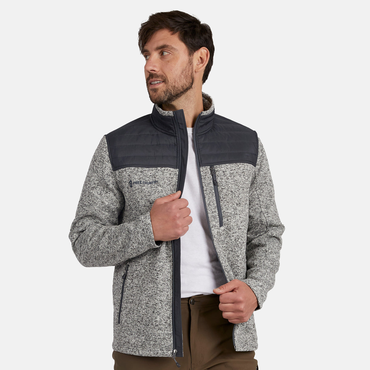 Free Country Men's Frore Knit Fleece Jacket
