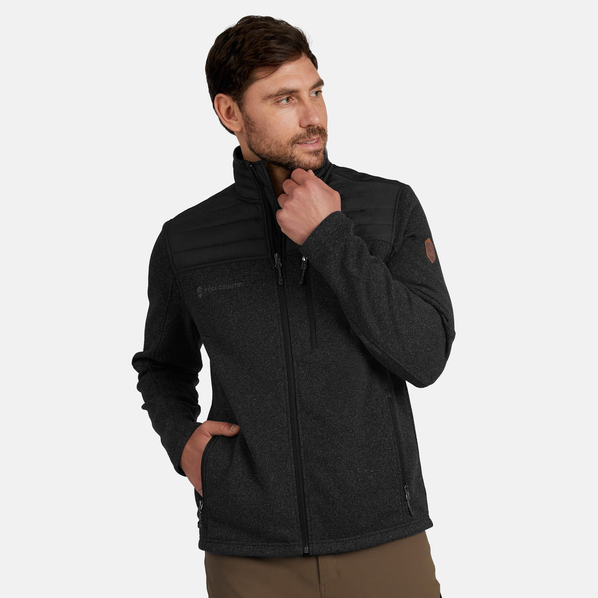 Free Country Men's Frore Knit Fleece Jacket