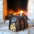 White Duck Diamond Shape Canvas Firewood Log Carriers