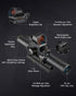 PINTY Nova 4-in-1  3-9x32 Rifle Scope Combo