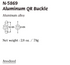 N-5869 / ALUMINUM QR BUCKLE - PHASE OUT