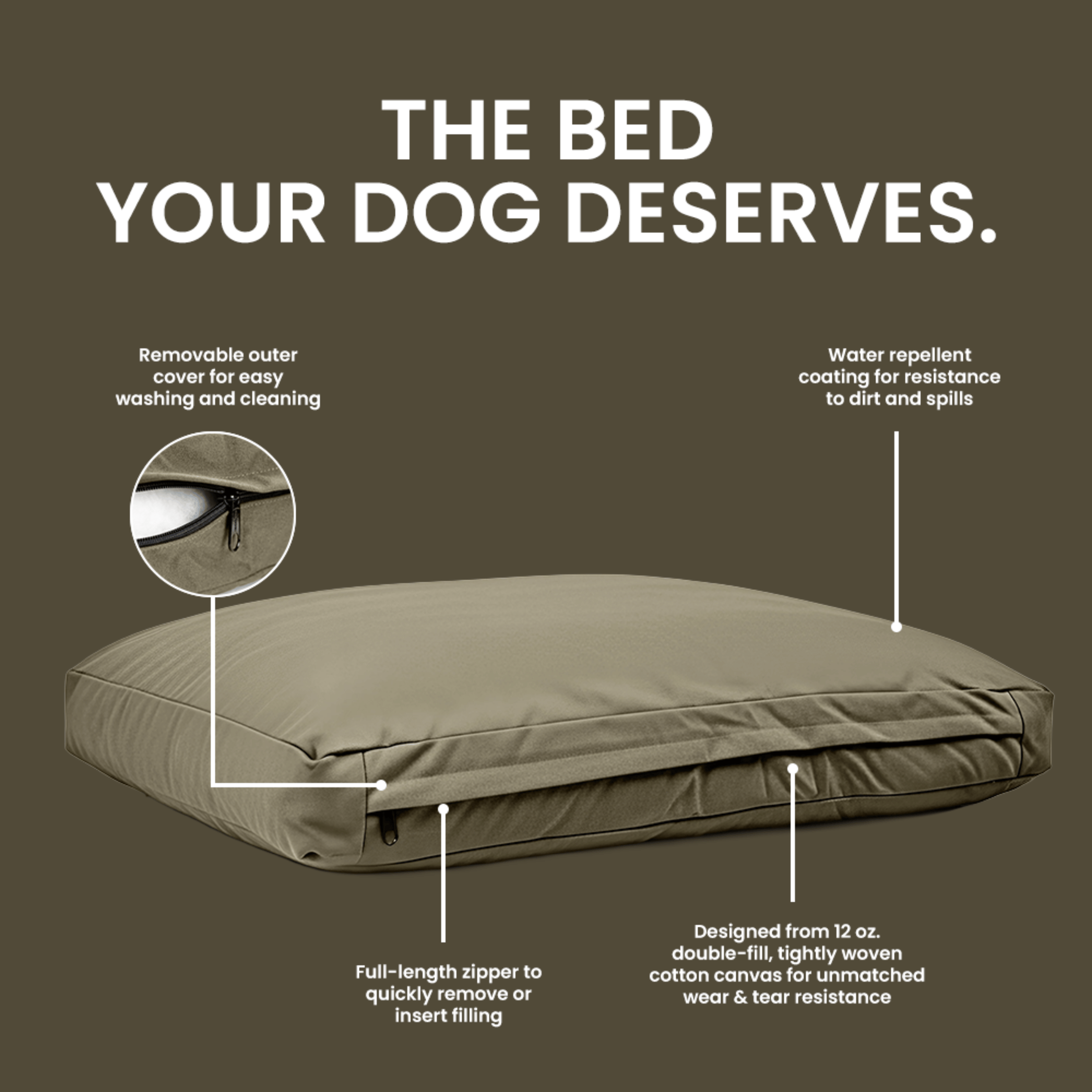 White Duck Dog Bed