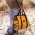 White Duck Rectangle Canvas Firewood Log Carriers
