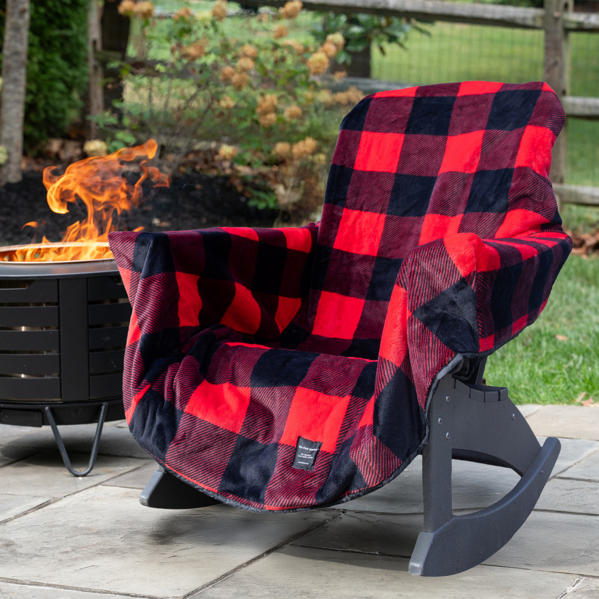 City Bonfires Chair Blanket – Fleece Outdoor Chair Cover — product view 1
