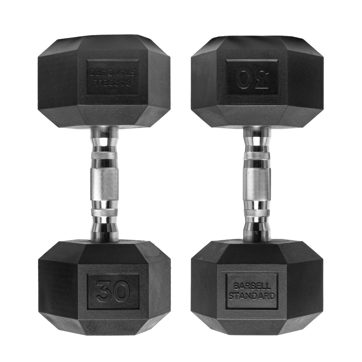 Barbell Standard Rubber Hex Dumbbells - view 9
