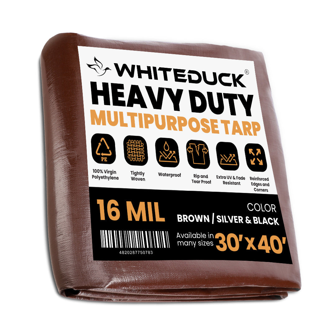 White Duck 30’ x 40’ Super Heavy Duty Poly Tarp