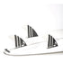 DORSAL Carbon Futures Thruster Fins — Medium / White / Carbon Honeycomb - view 4