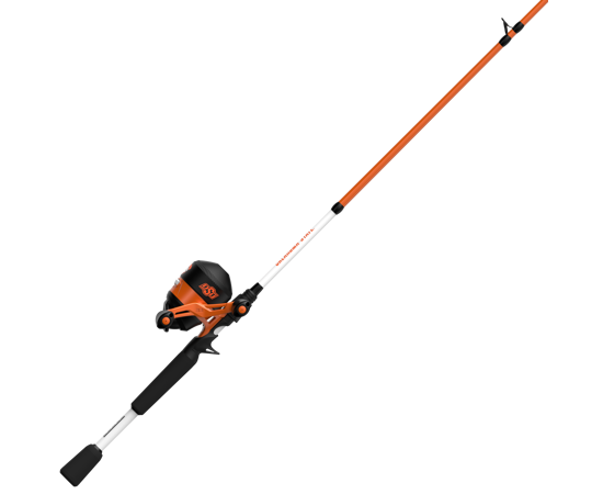 Zebco 33 OSU 33OSU602M spincast rod and reel combo in Orange/Black