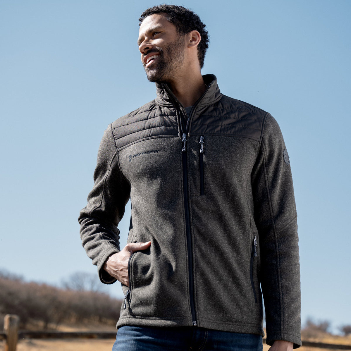 Free Country Men's Frore Knit Fleece Jacket