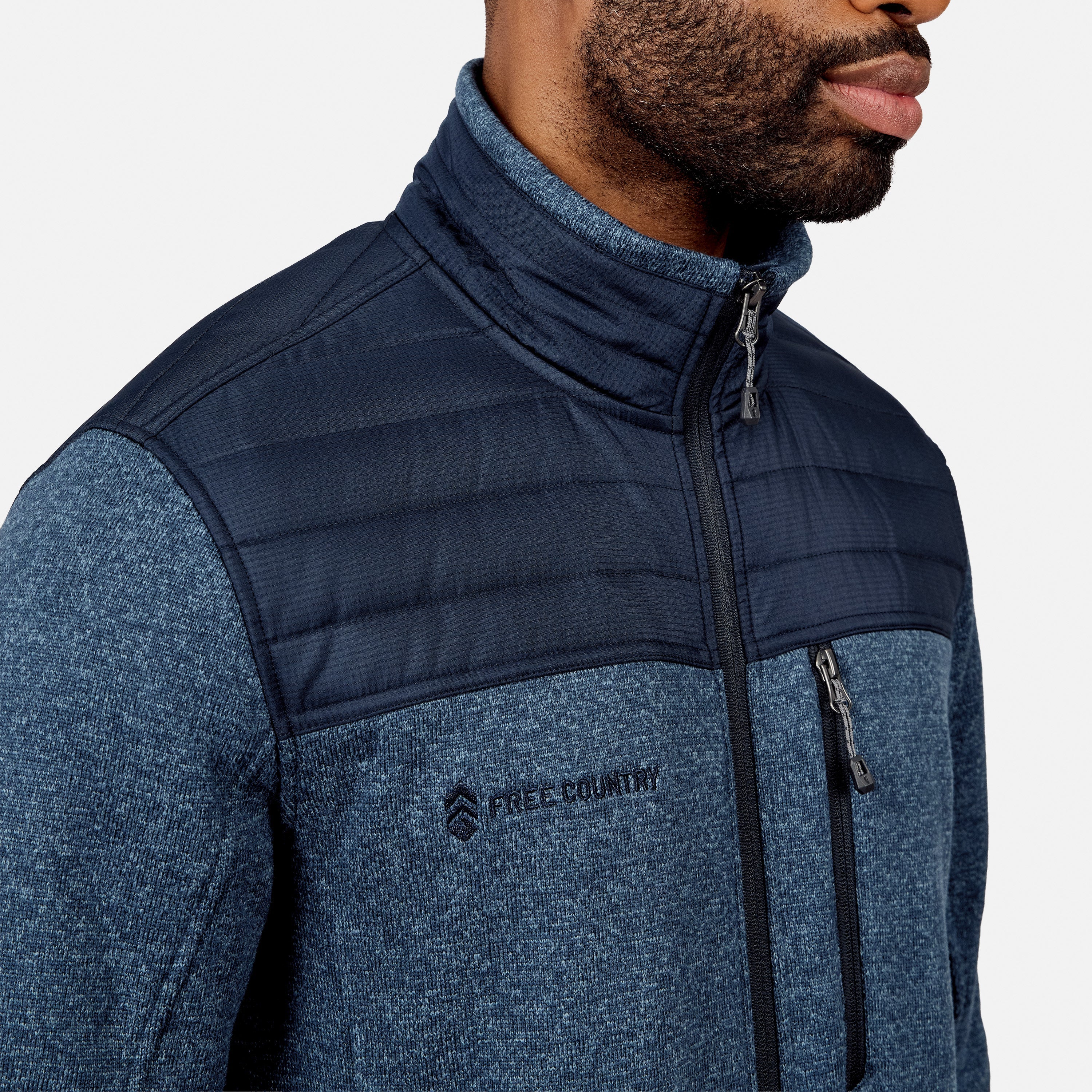 Free Country Men's Frore Knit Fleece Jacket