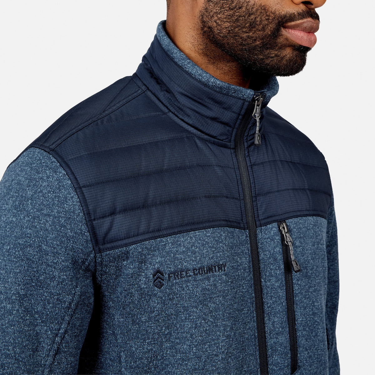 Free Country Men's Frore Knit Fleece Jacket