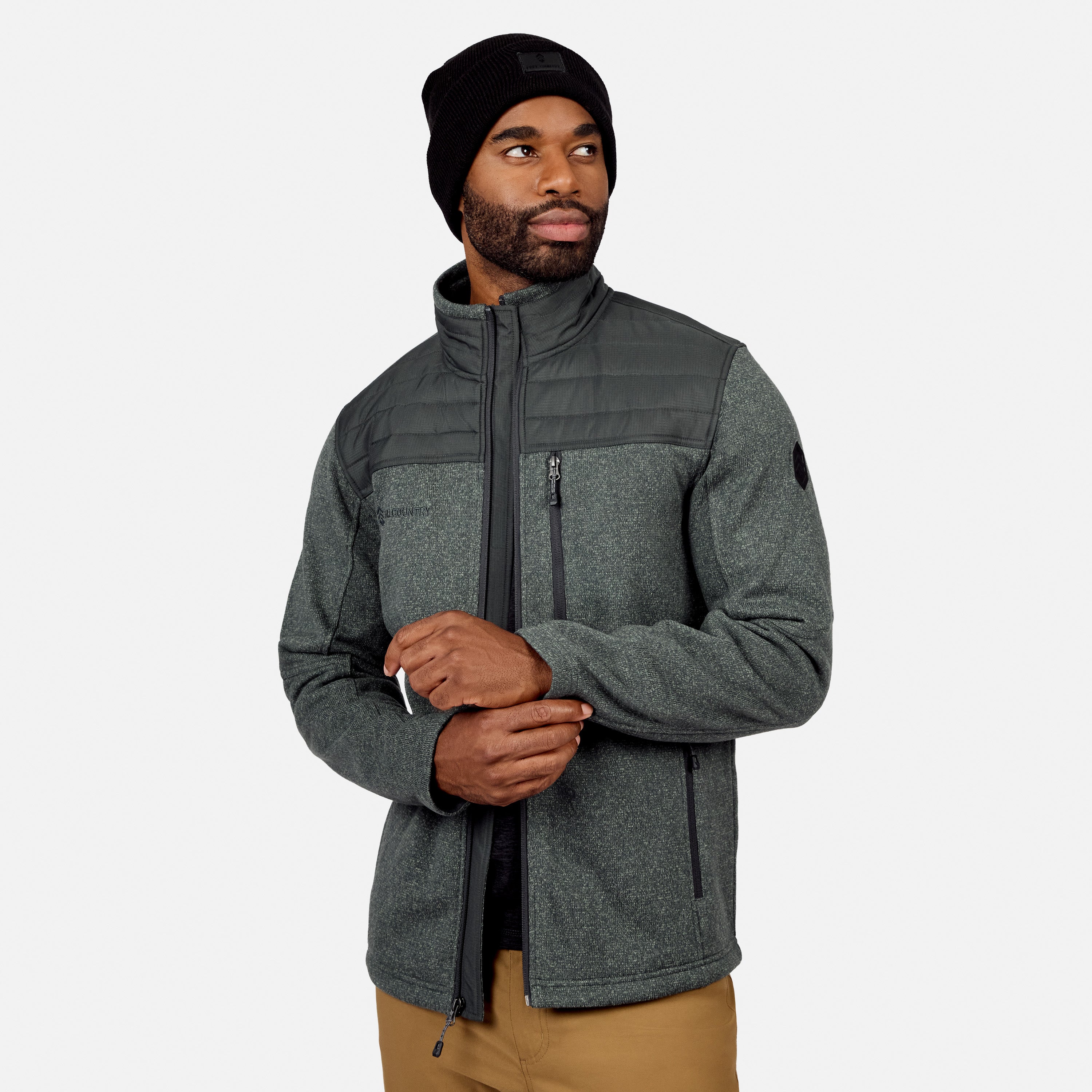 Free Country Men's Frore Knit Fleece Jacket