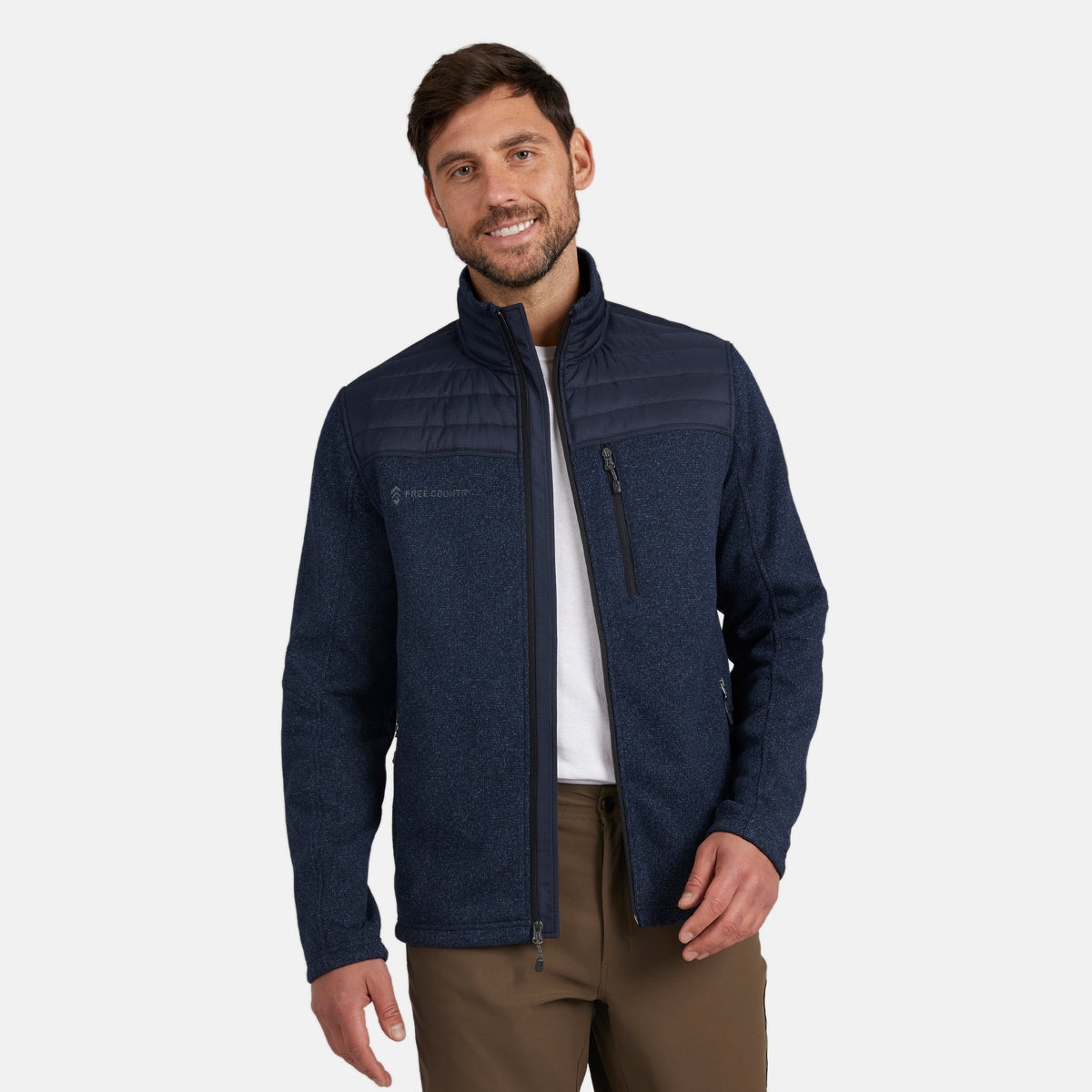 Free Country Men's Frore Knit Fleece Jacket