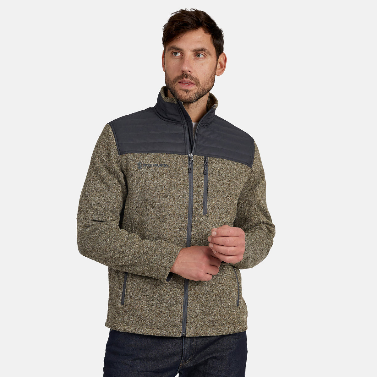 Free Country Men's Frore Knit Fleece Jacket