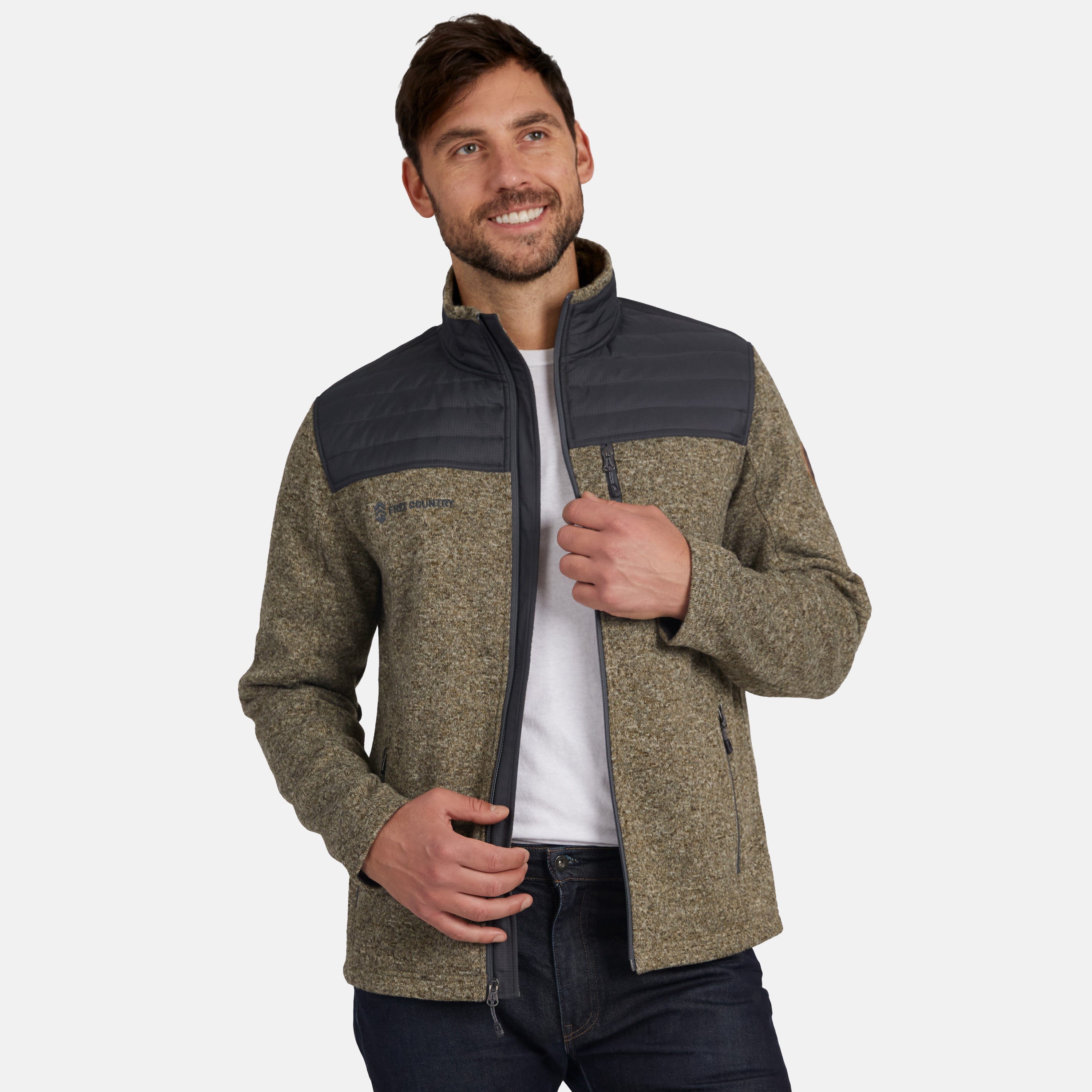 Free Country Men's Frore Knit Fleece Jacket