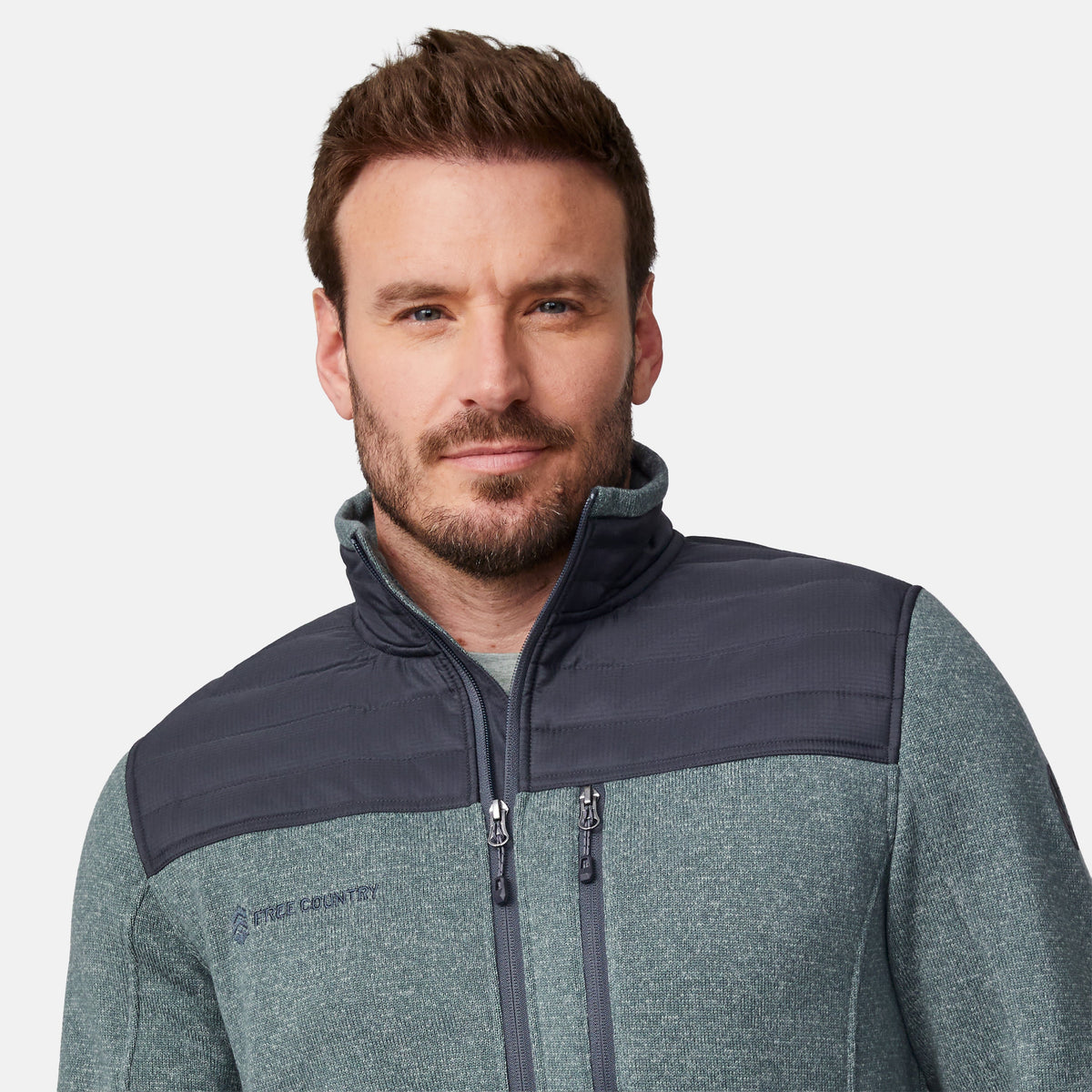 Free Country Men's Frore Knit Fleece Jacket