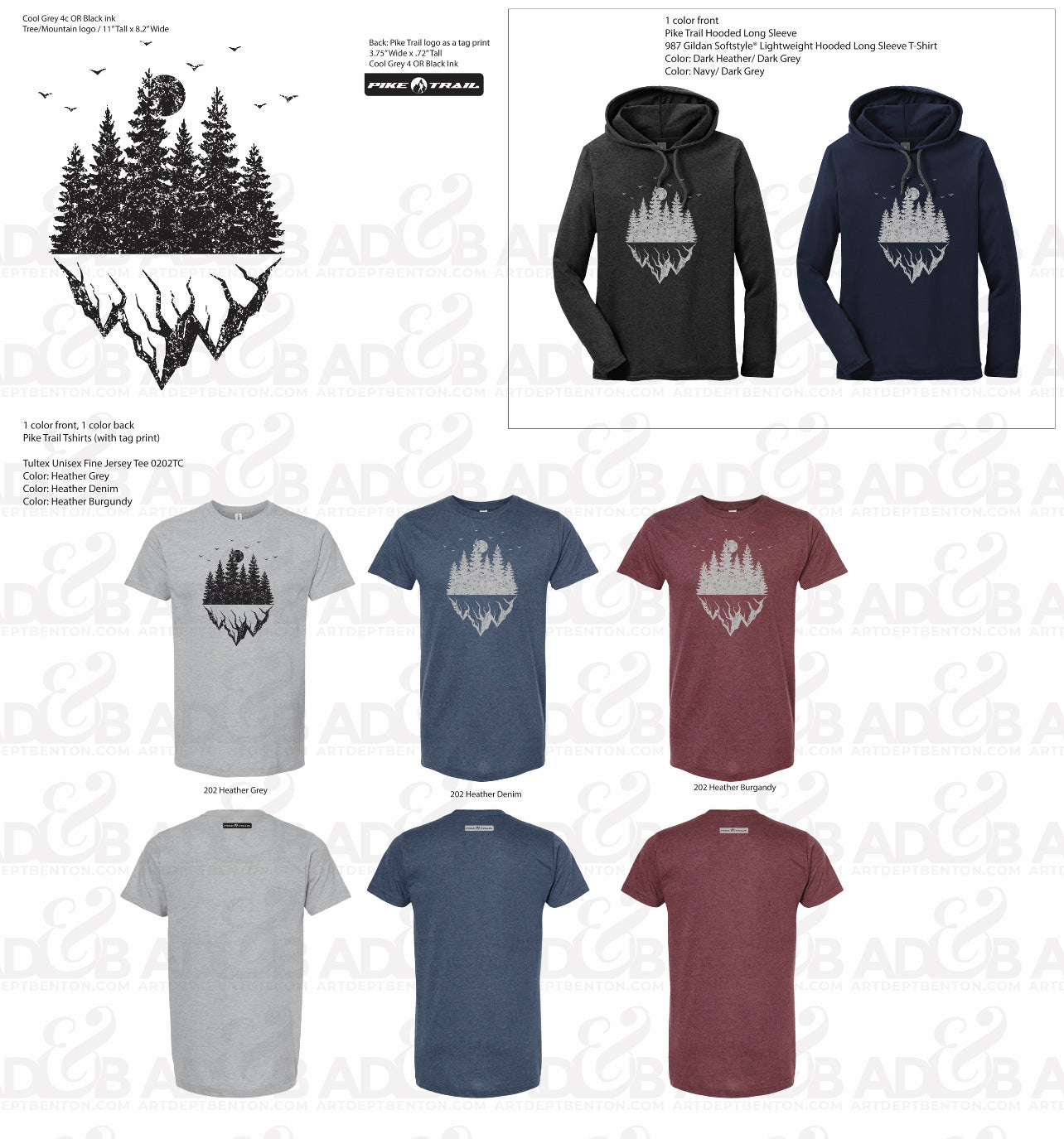 Pike Trail Comfy Tee's & Easy Going Hoodies by Pike Trail
