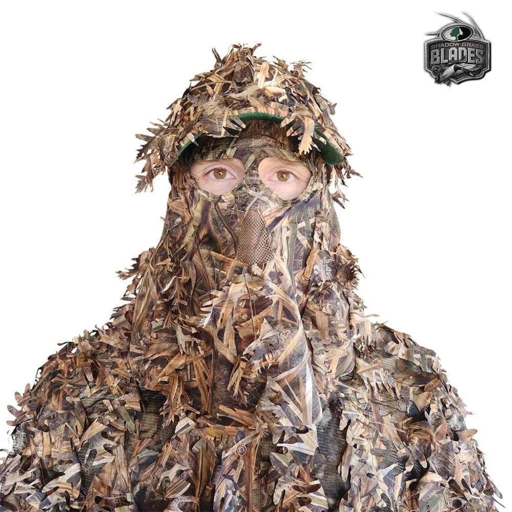 QuikCamo 3D Leafy Ball Cap with Front Face Mask – product view 17