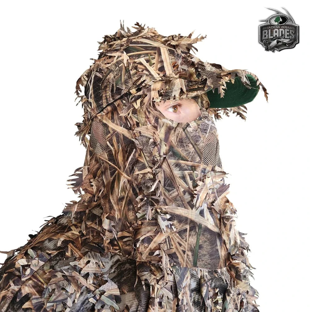 QuikCamo 3D Leafy Ball Cap with Front Face Mask – product view 18