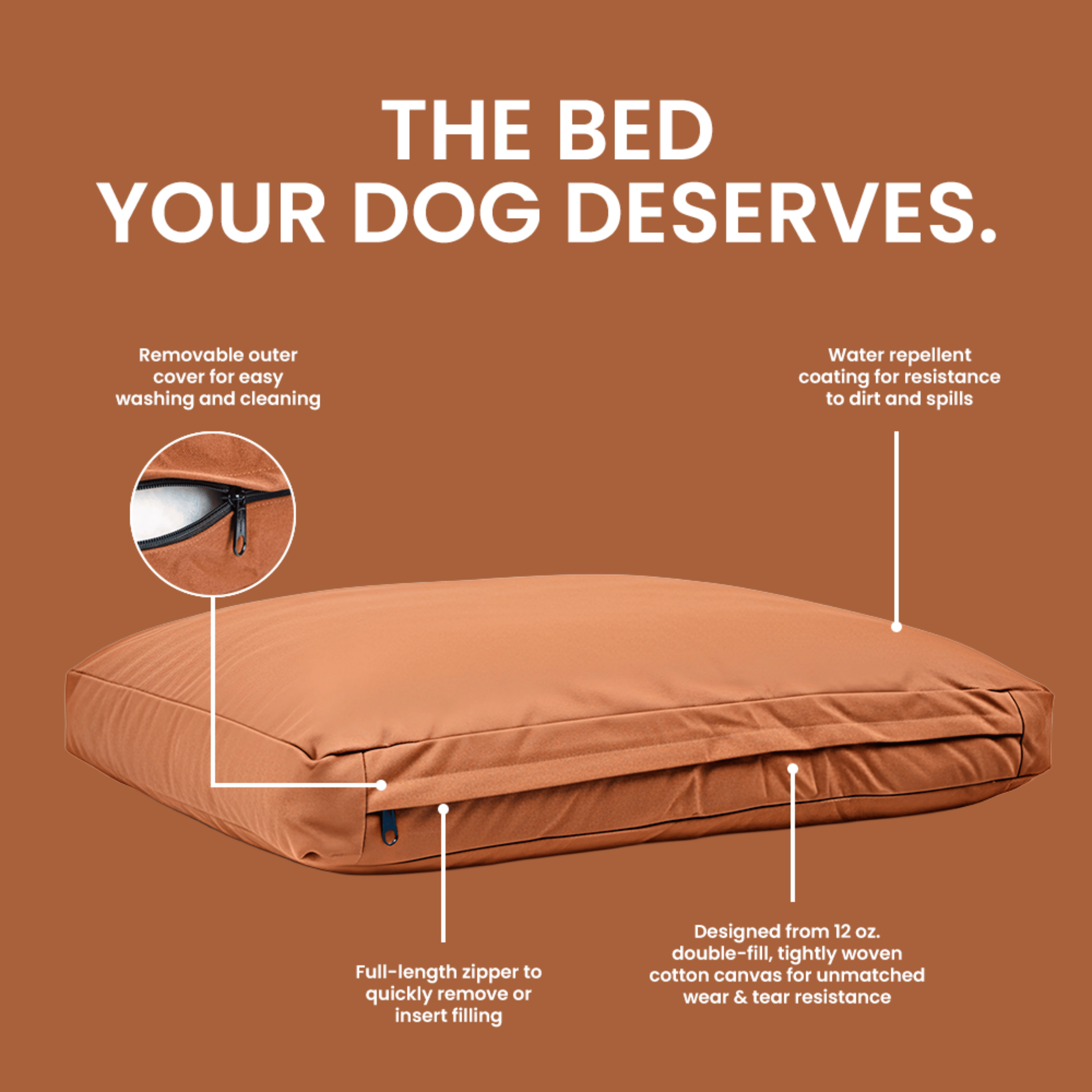 White Duck Dog Bed