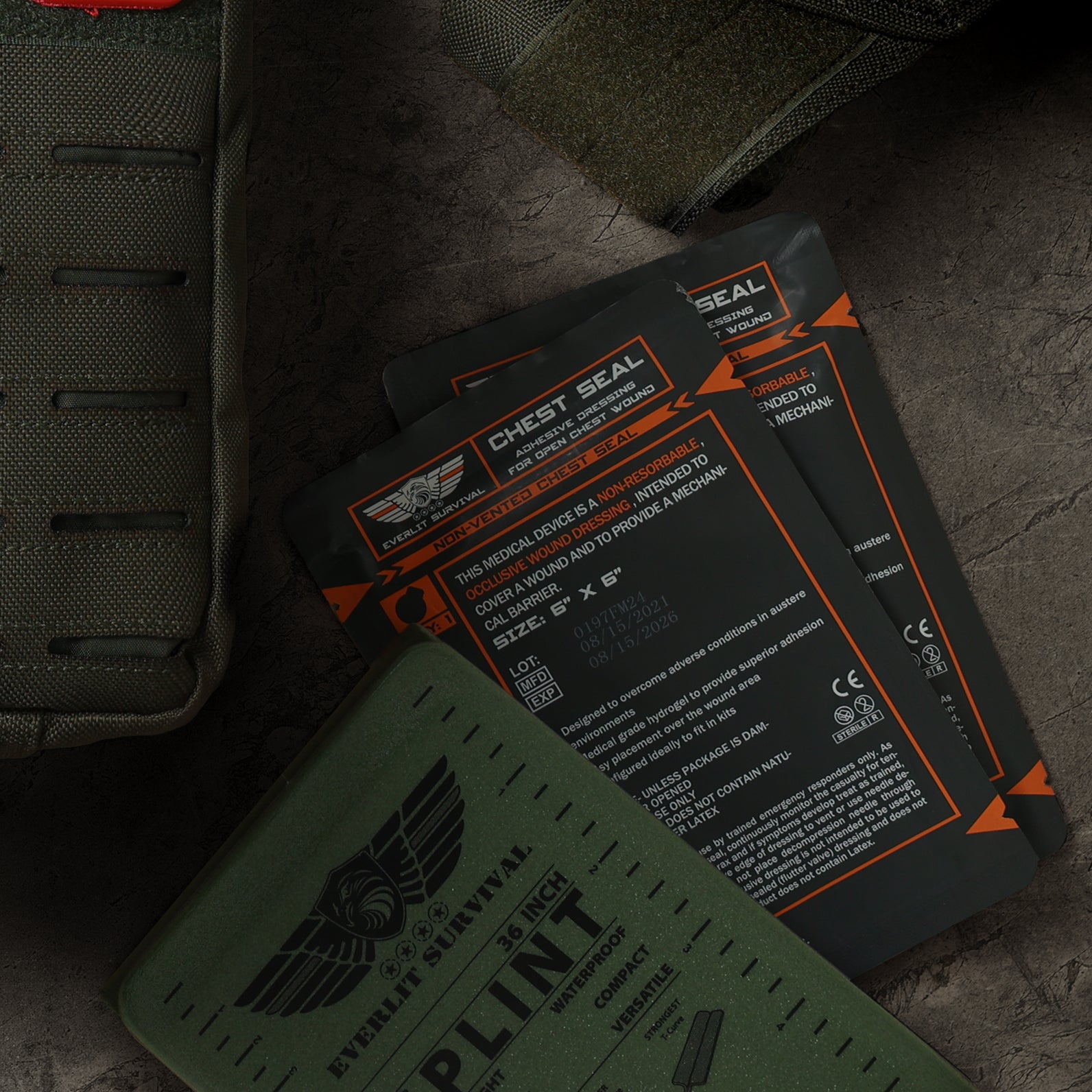 OCCLUSIVE NON-VENTED CHEST SEAL by Everlit Survival