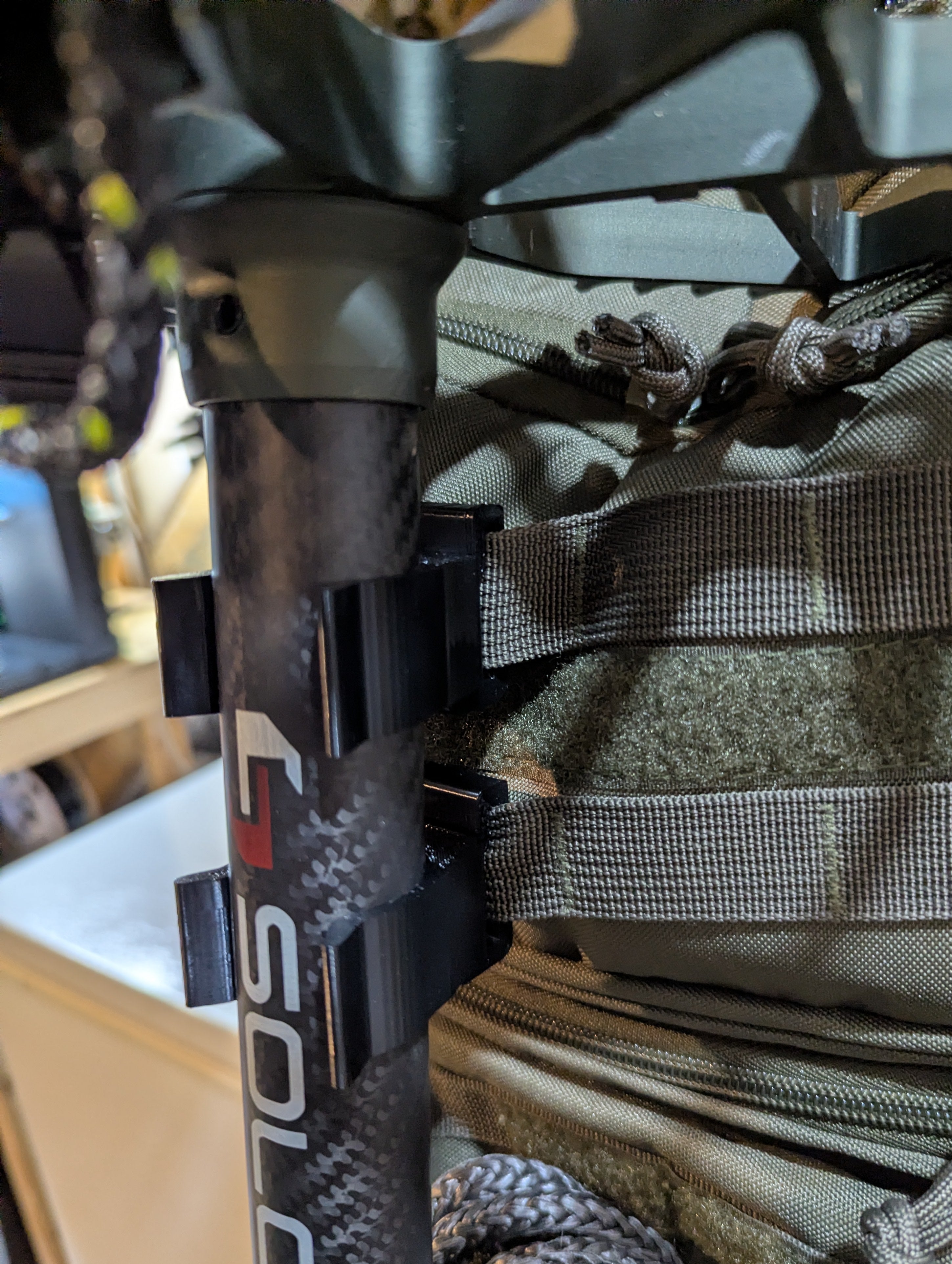 3D Hunting Solutions Arsenal X20 / Solo Stick Molle Caddy (1.25") for Saddle Hunting — product view 3