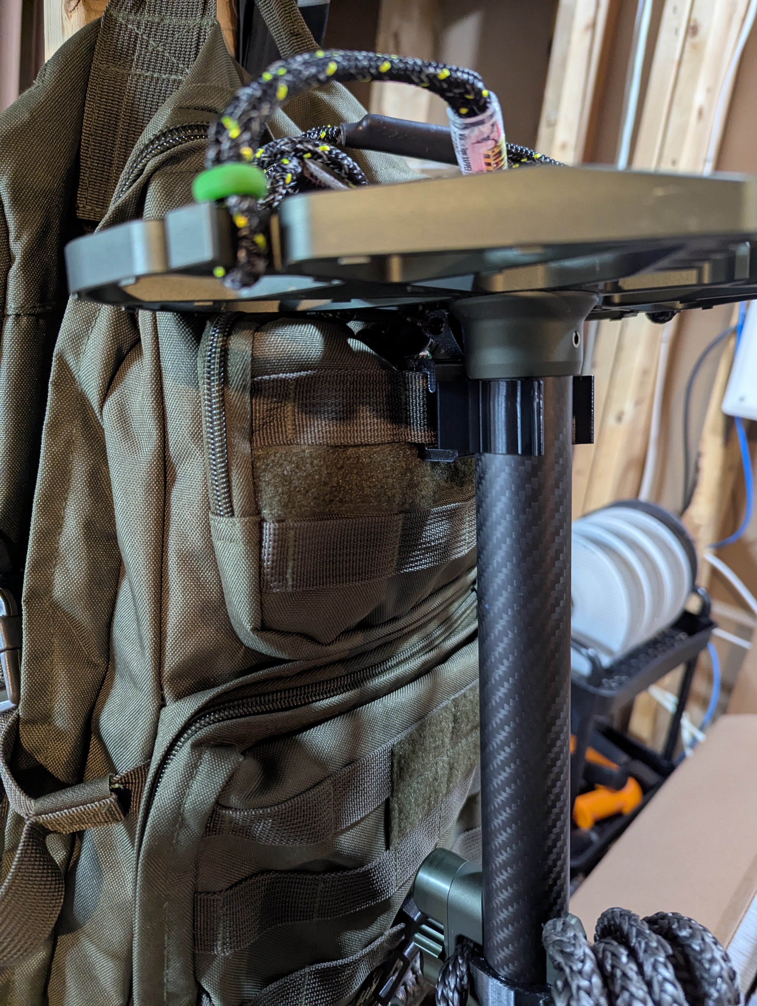 3D Hunting Solutions Arsenal X20 / Solo Stick Molle Caddy (1.25") for Saddle Hunting — product view 4