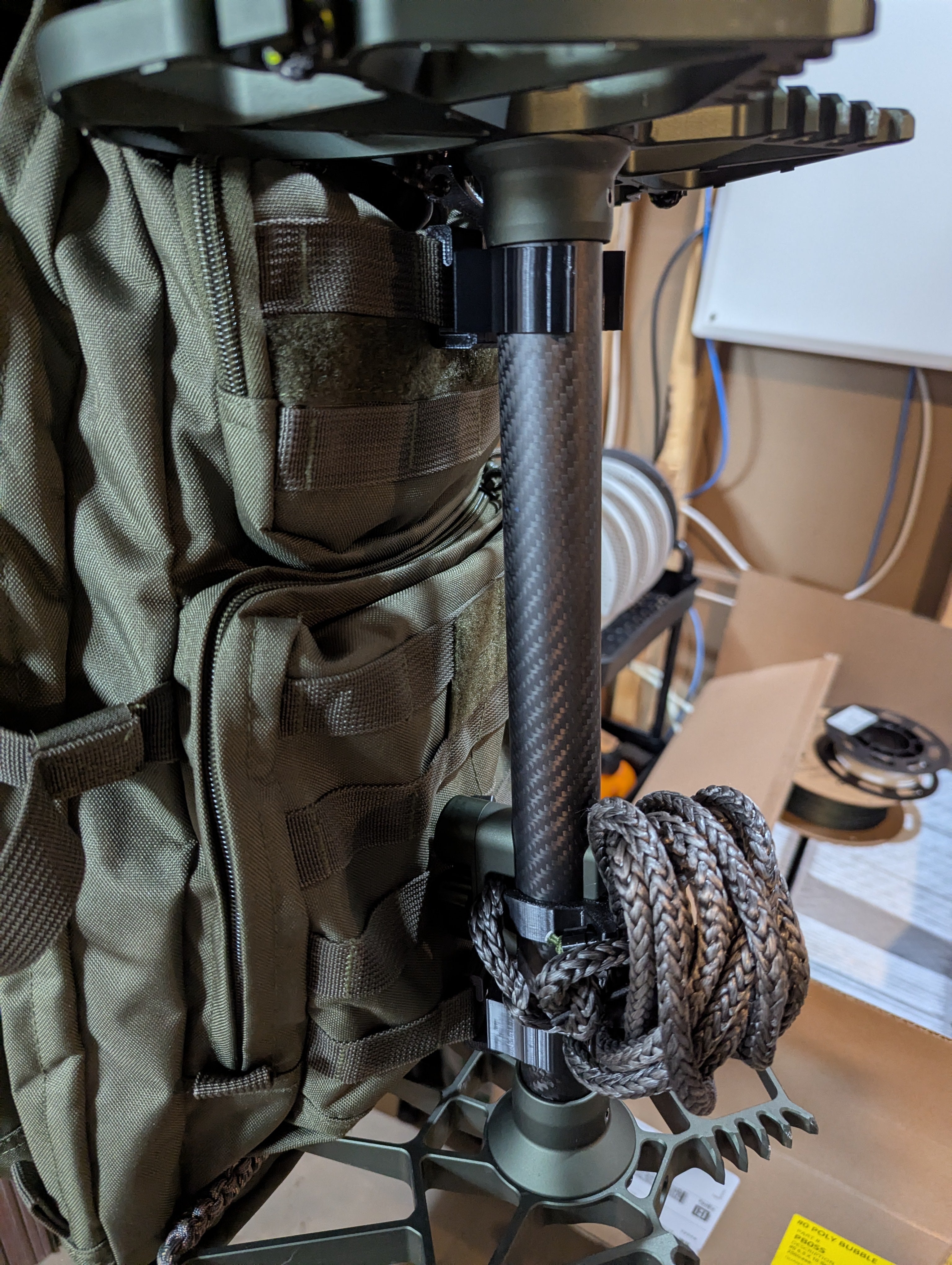 3D Hunting Solutions Arsenal X20 / Solo Stick Molle Caddy (1.25") for Saddle Hunting — product view 5