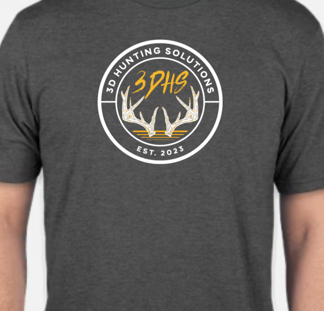 3D Hunting Solutions Antler Script T-Shirt — product view 1
