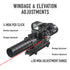 Pinty Nova 3-in-1 3-9x32 SFP Rifle Scope Combo, Red Laser