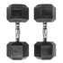 Barbell Standard Rubber Hex Dumbbells - view 8