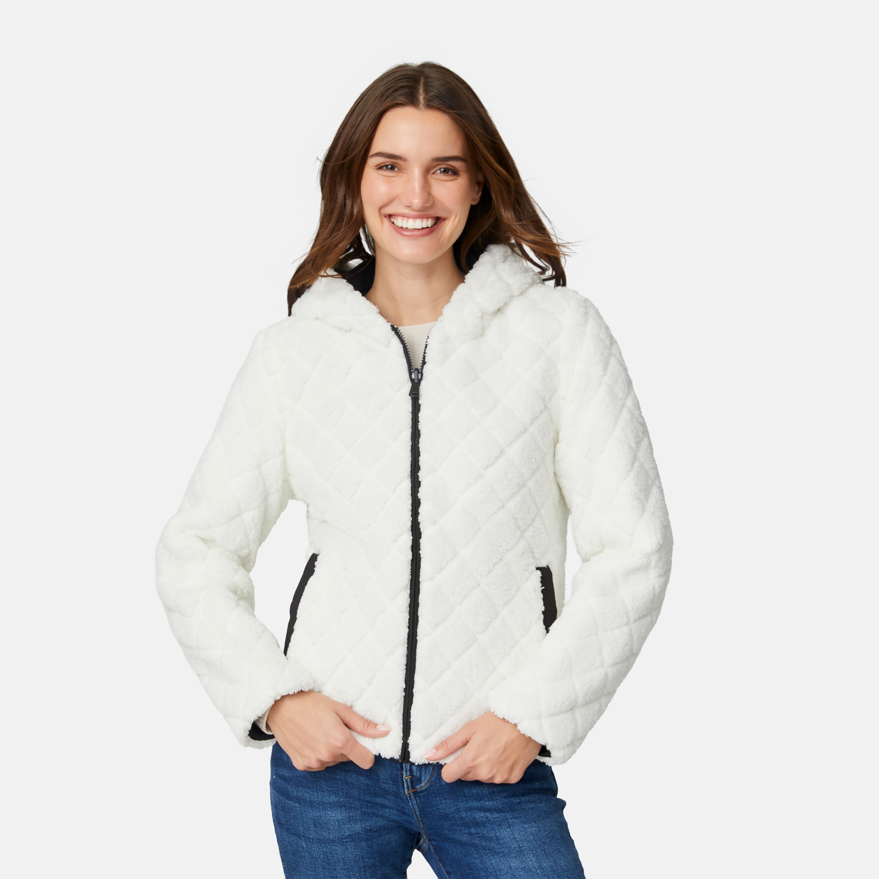 Free Country Women's Hooded Cirrus Quilted Reversible Jacket