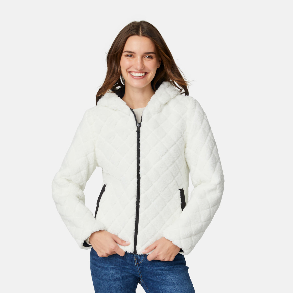 Free Country Women's Hooded Cirrus Quilted Reversible Jacket