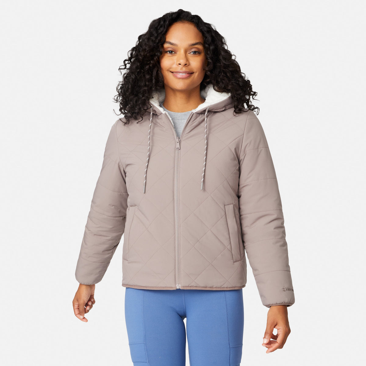 Free Country Women's Hooded Cirrus Quilted Reversible Jacket