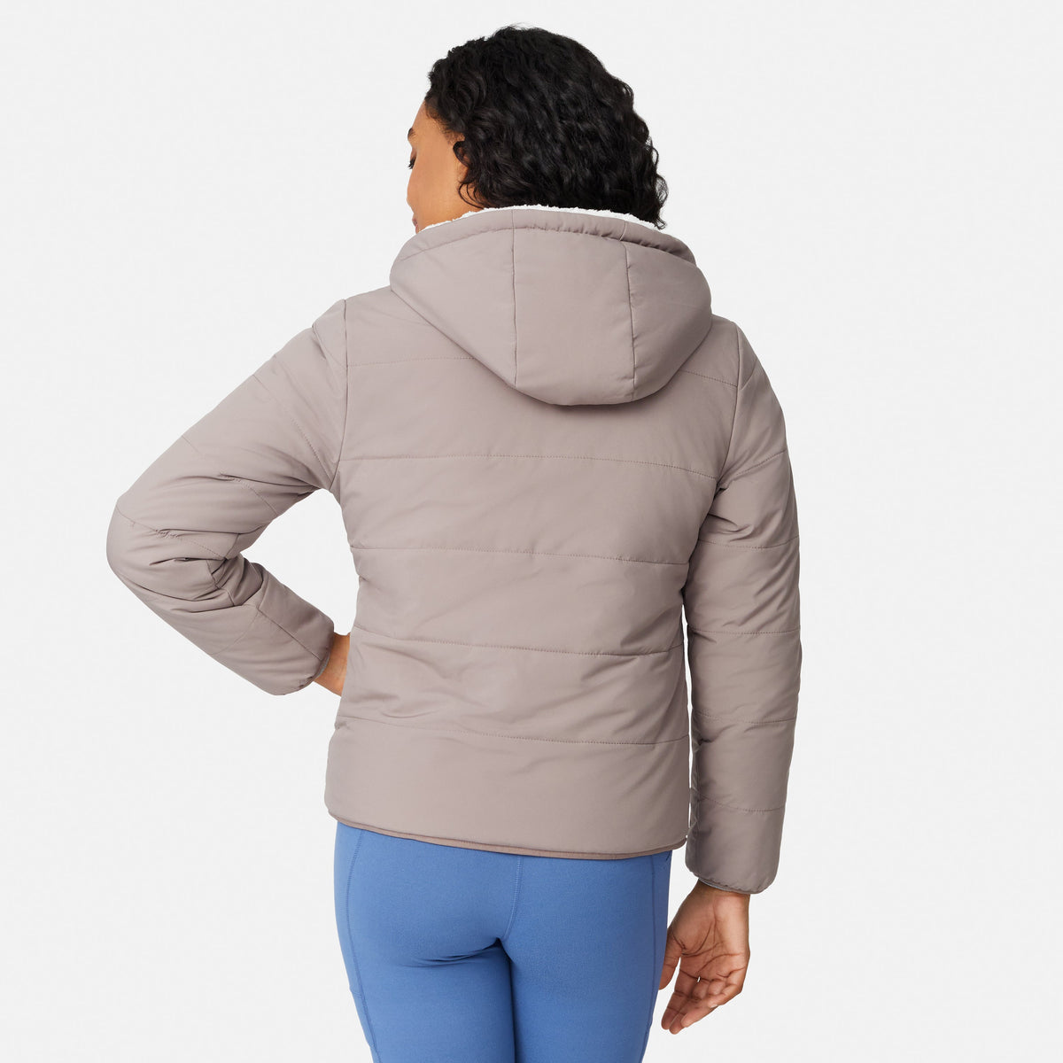 Free Country Women's Hooded Cirrus Quilted Reversible Jacket