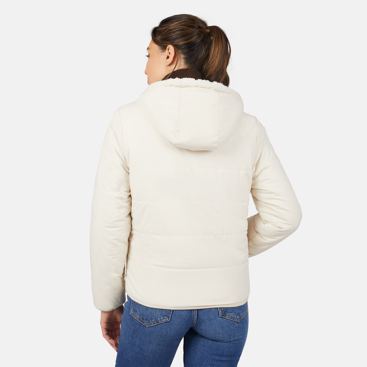 Free Country Women's Hooded Cirrus Quilted Reversible Jacket