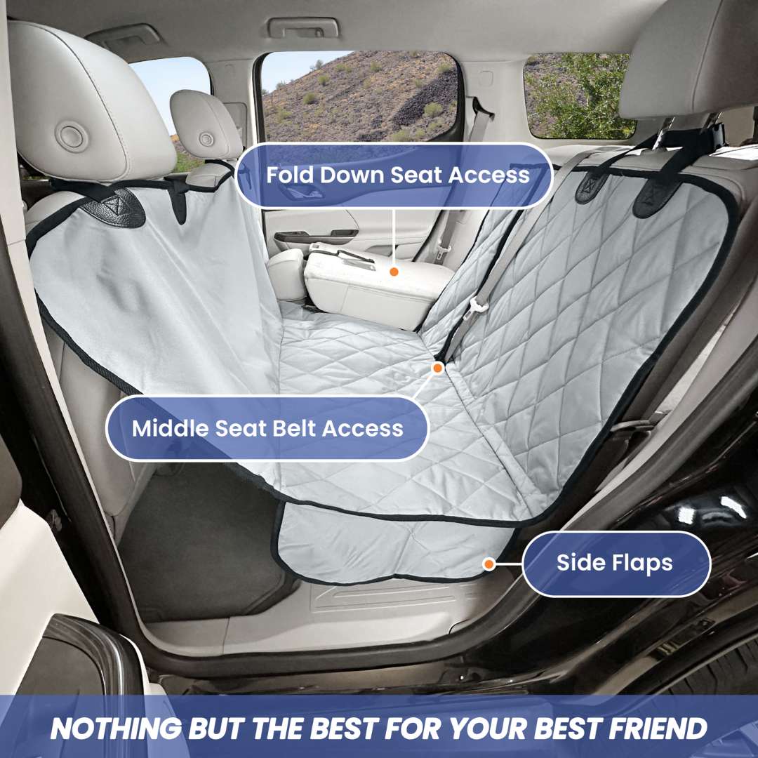 4Knines Rear Seat Cover for Fold Down Seats with Hammock - Regular