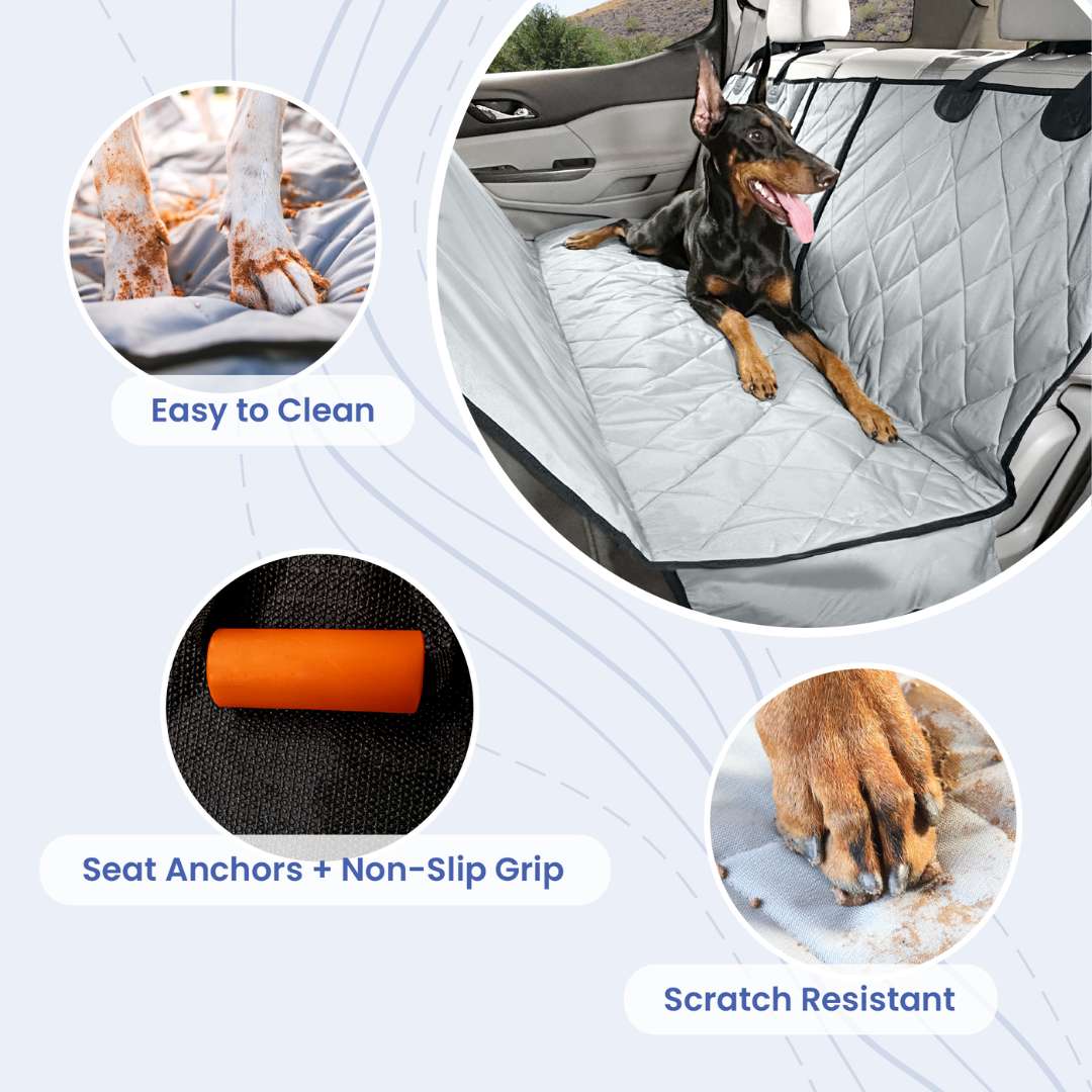 4Knines Rear Seat Cover for Fold Down Seats with Hammock - Regular