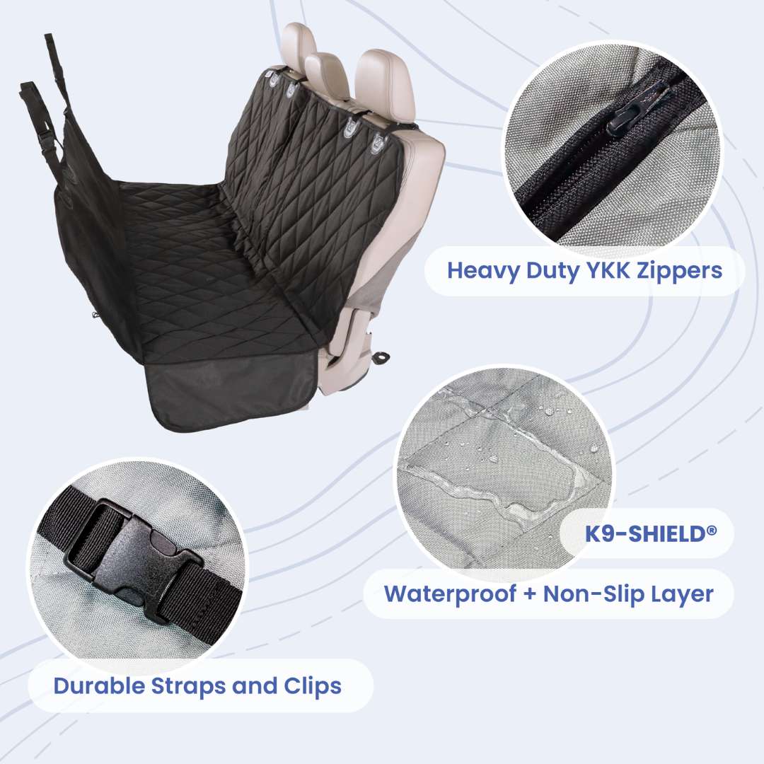 4Knines Rear Seat Cover for Fold Down Seats with Hammock - Regular