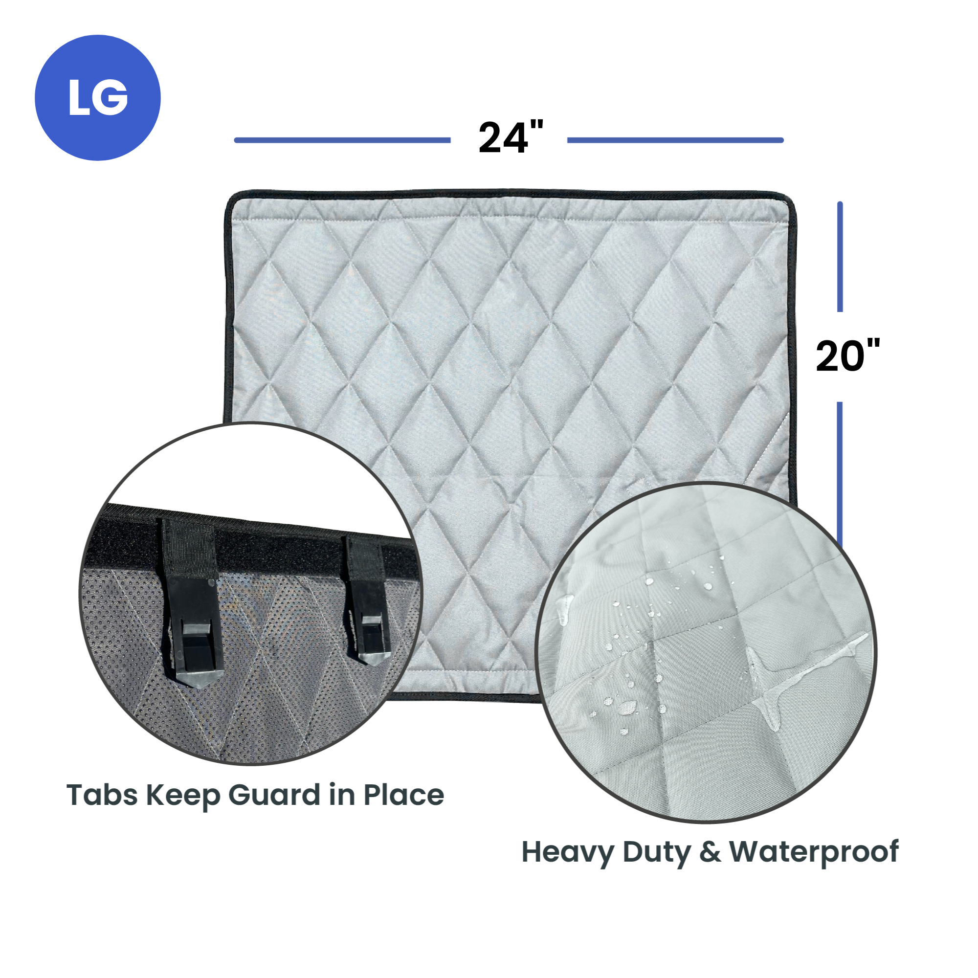 4Knines Car Door Covers That Stay In Place - Large
