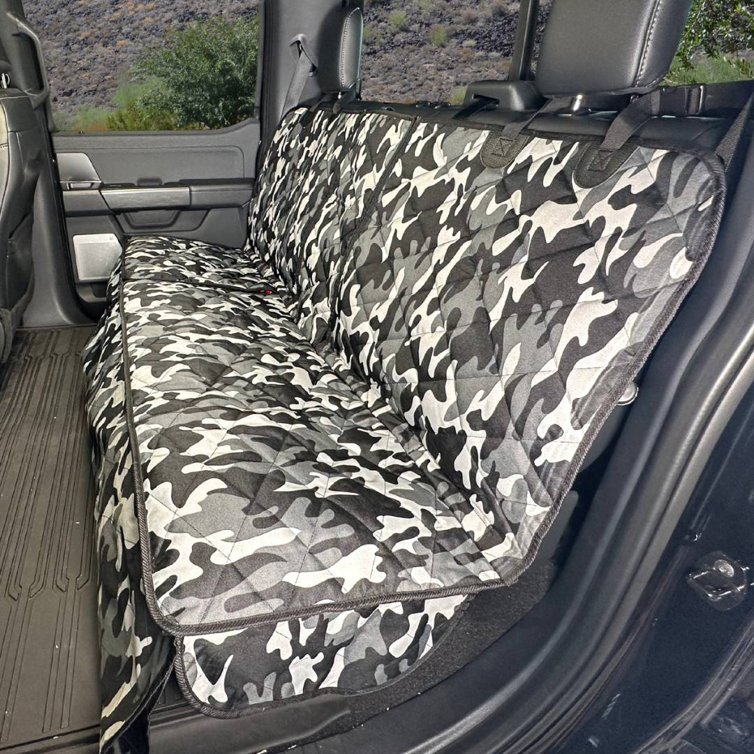 4Knines Crew Cab Truck Seat Cover with Hammock for Fold Up Seats