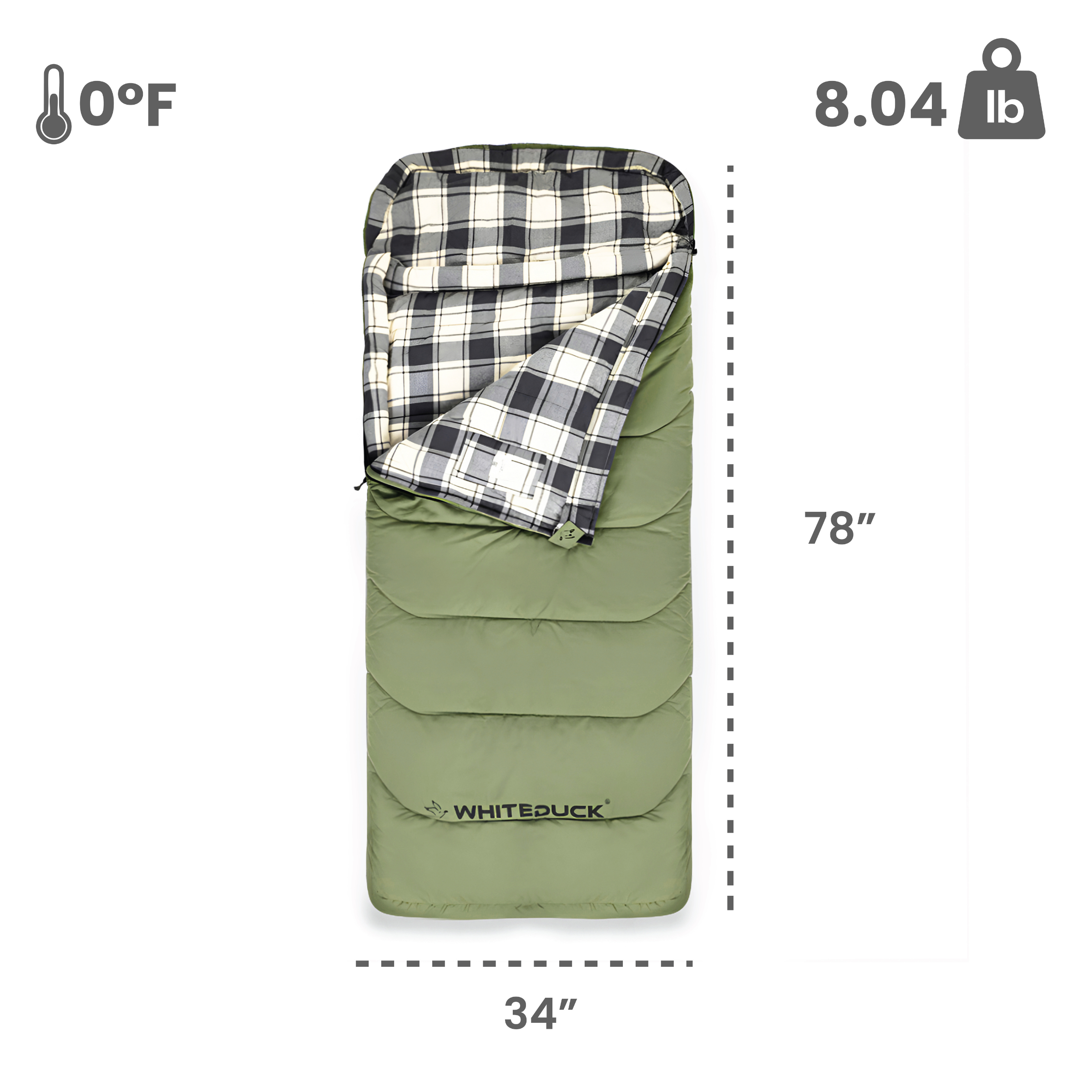 White Duck Slumbernest Sleeping bag 0°F